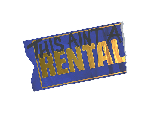 Sticker | Ain’t A Rental (Foil)